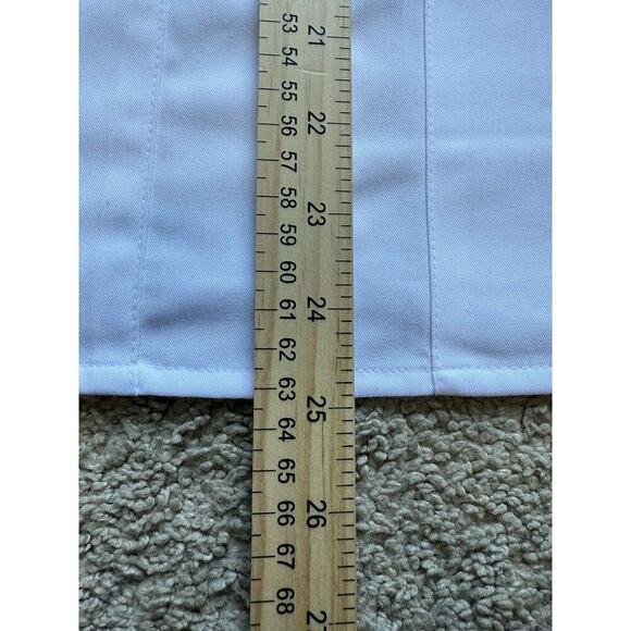 NWT Grey's Anatomy by Barco 2 Pocket V-Neck Shirred Back Scrub Top White XS - Picture 7 of 8